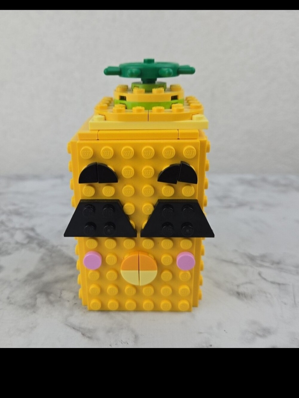 Lego Yellow Pineapple Stackable Building Block Toy - Kids